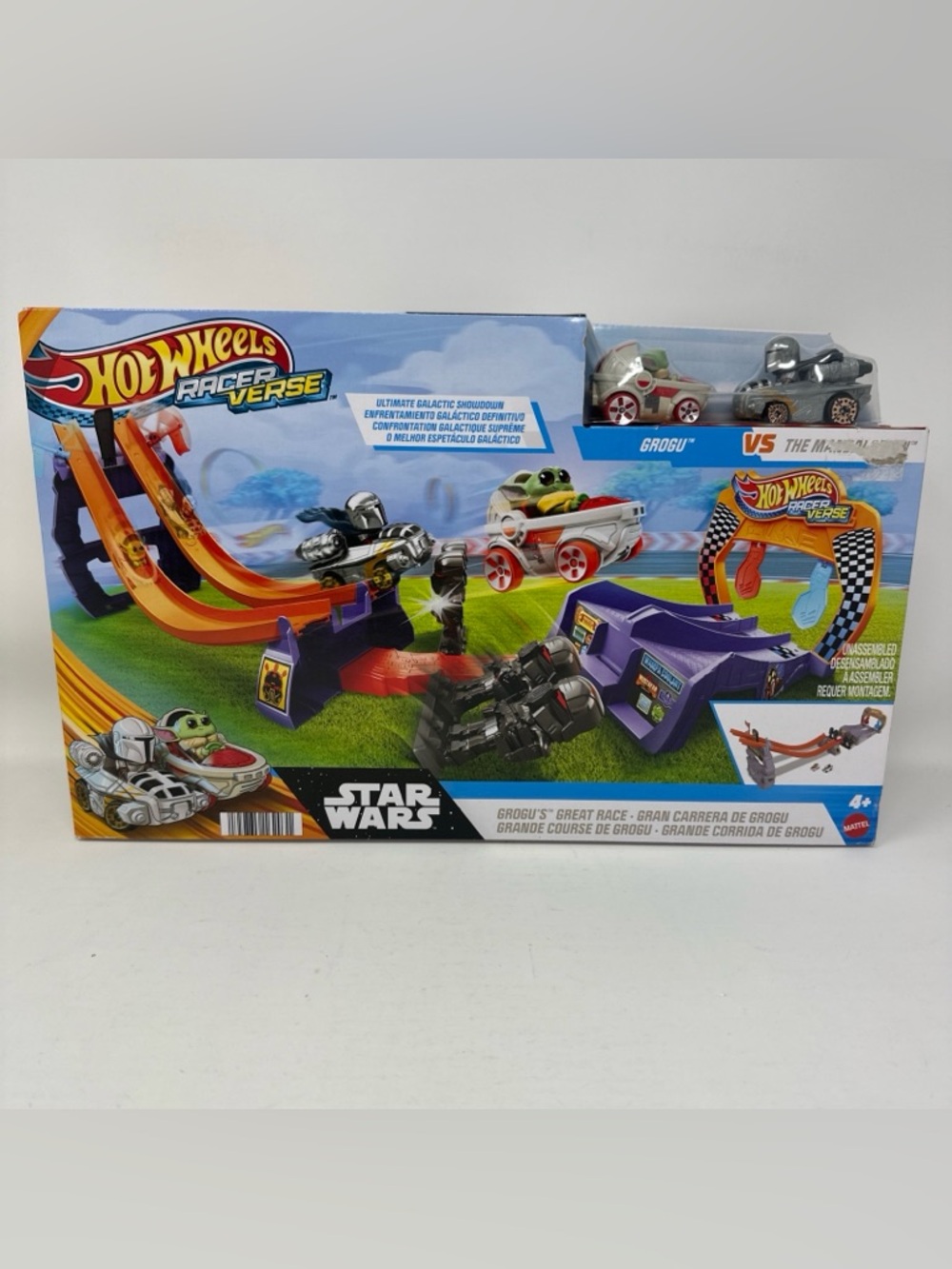 Mattel Hot Wheels Racer Verse Star Wars Grogu’s Great Race vs The Mandalorian